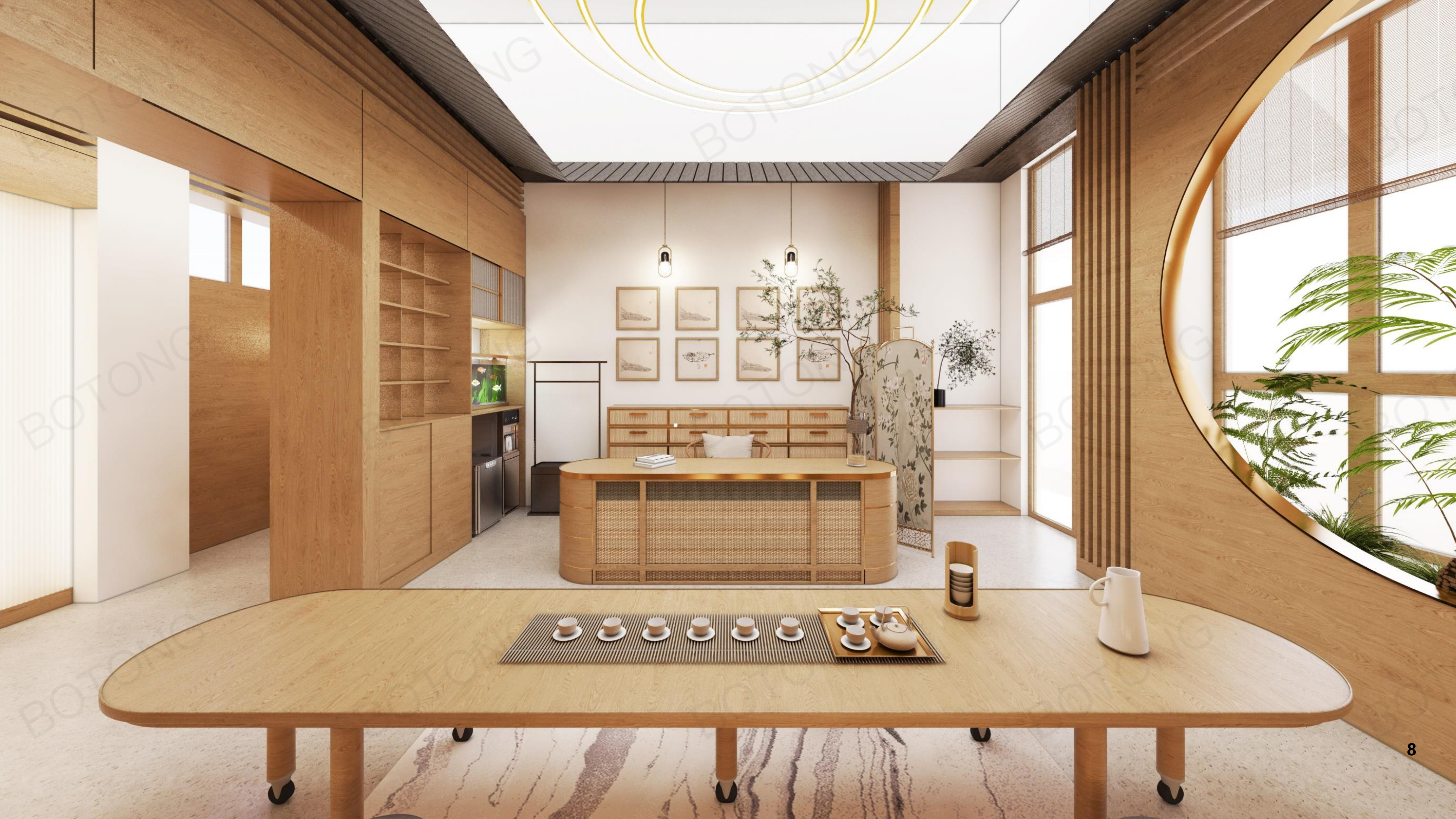 校园文化设计｜ 空间 办公室 茶室 校长室 园长室-5