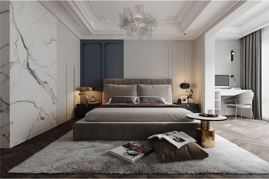 名门世家 90㎡简法轻奢风平层设计-8