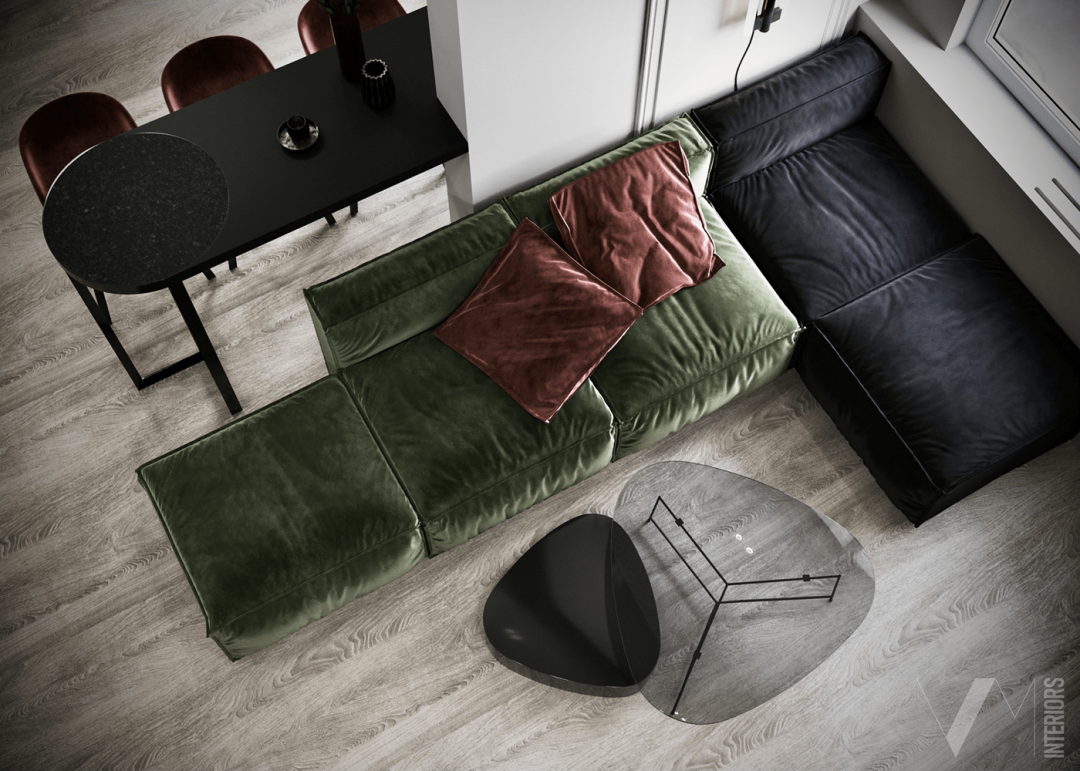 86㎡二居室公寓设计丨意大利丨意大利室内设计师Valeria Mahu-15