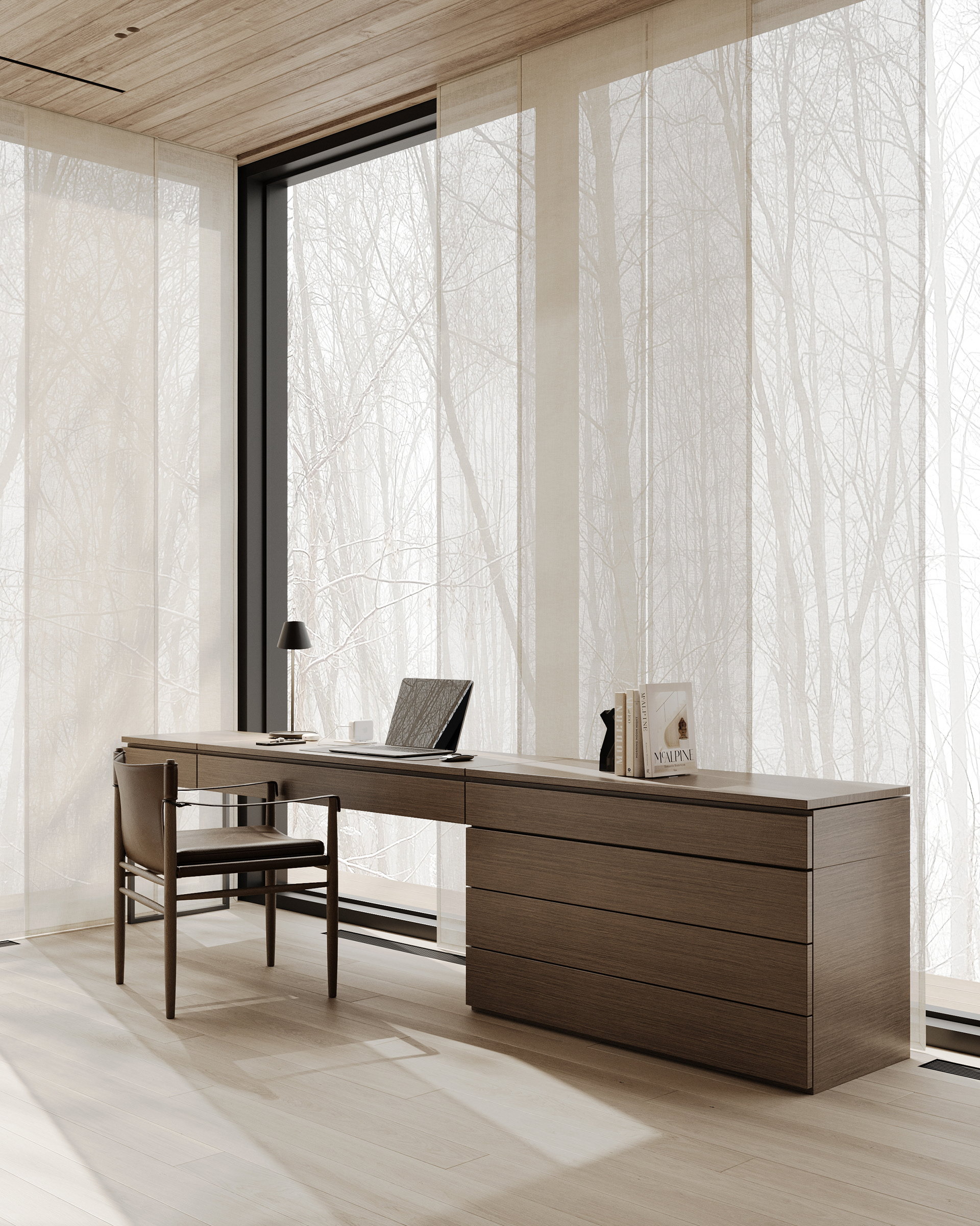 日式北欧风卧室概念丨CGQuasar-11