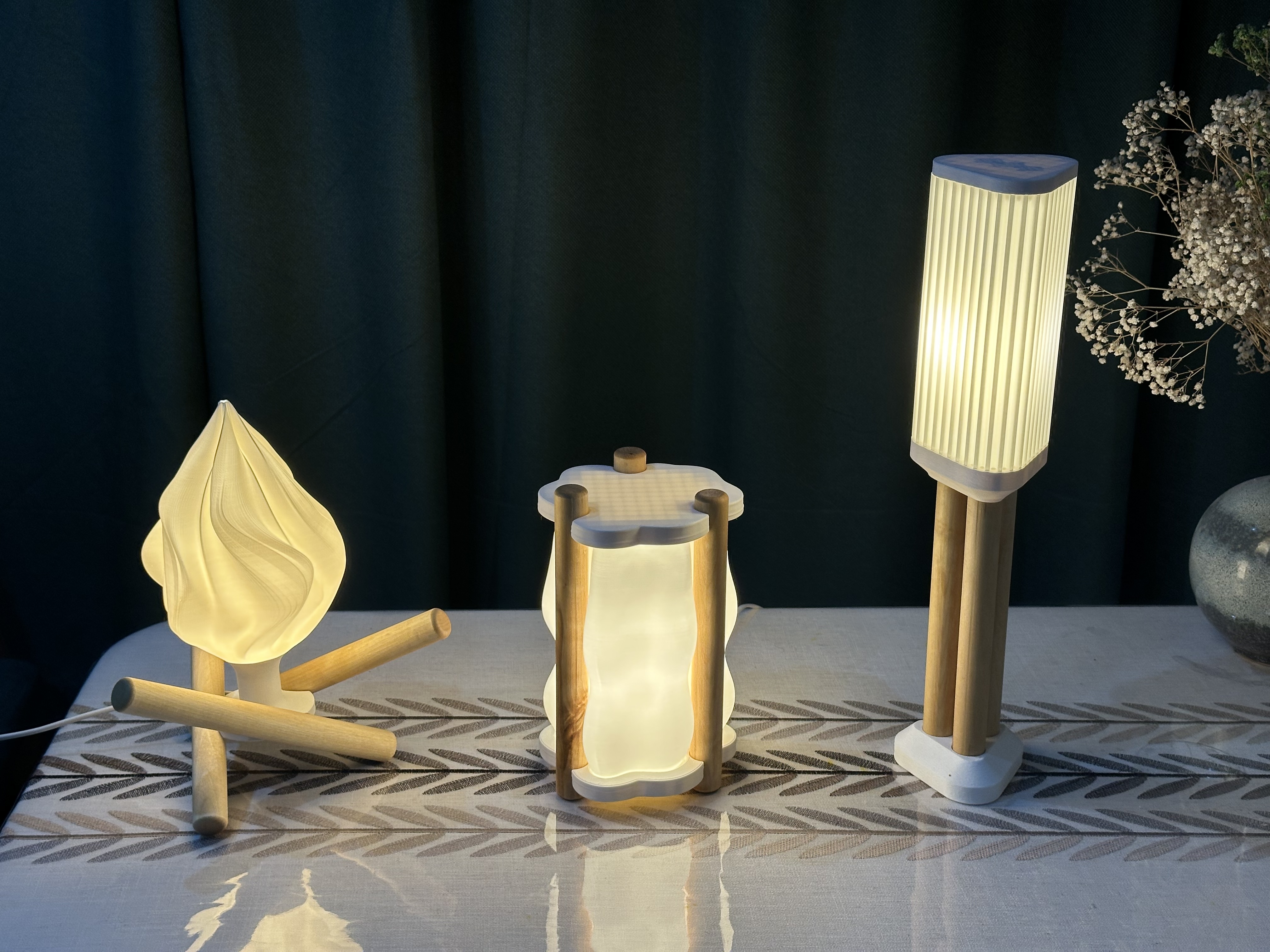 台灯“塔楼”与“云朵”（迷你系列“有脚的”家居装饰照明之一）-12