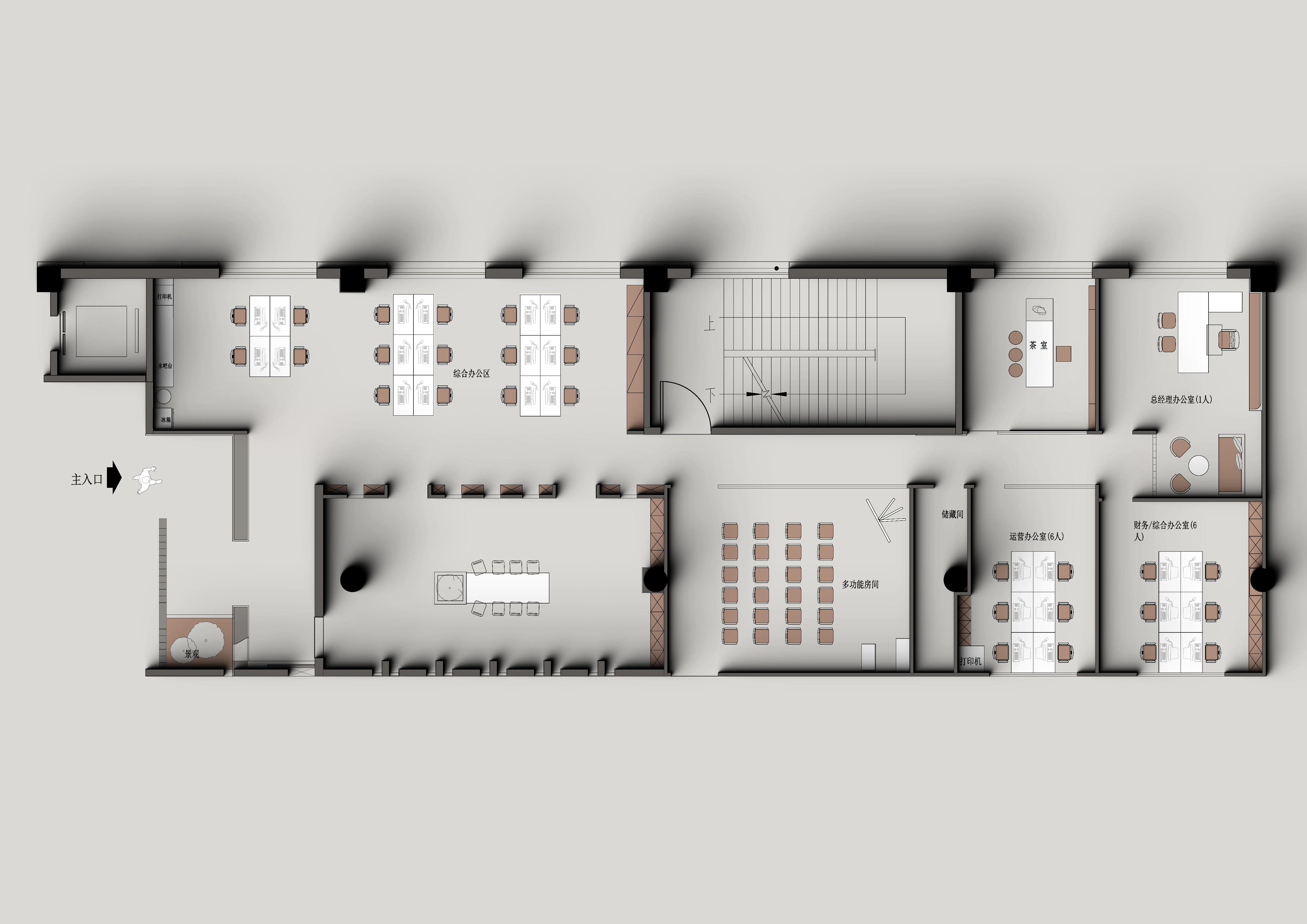 美栏雅办公室丨上海众合铂纳空间设计-45