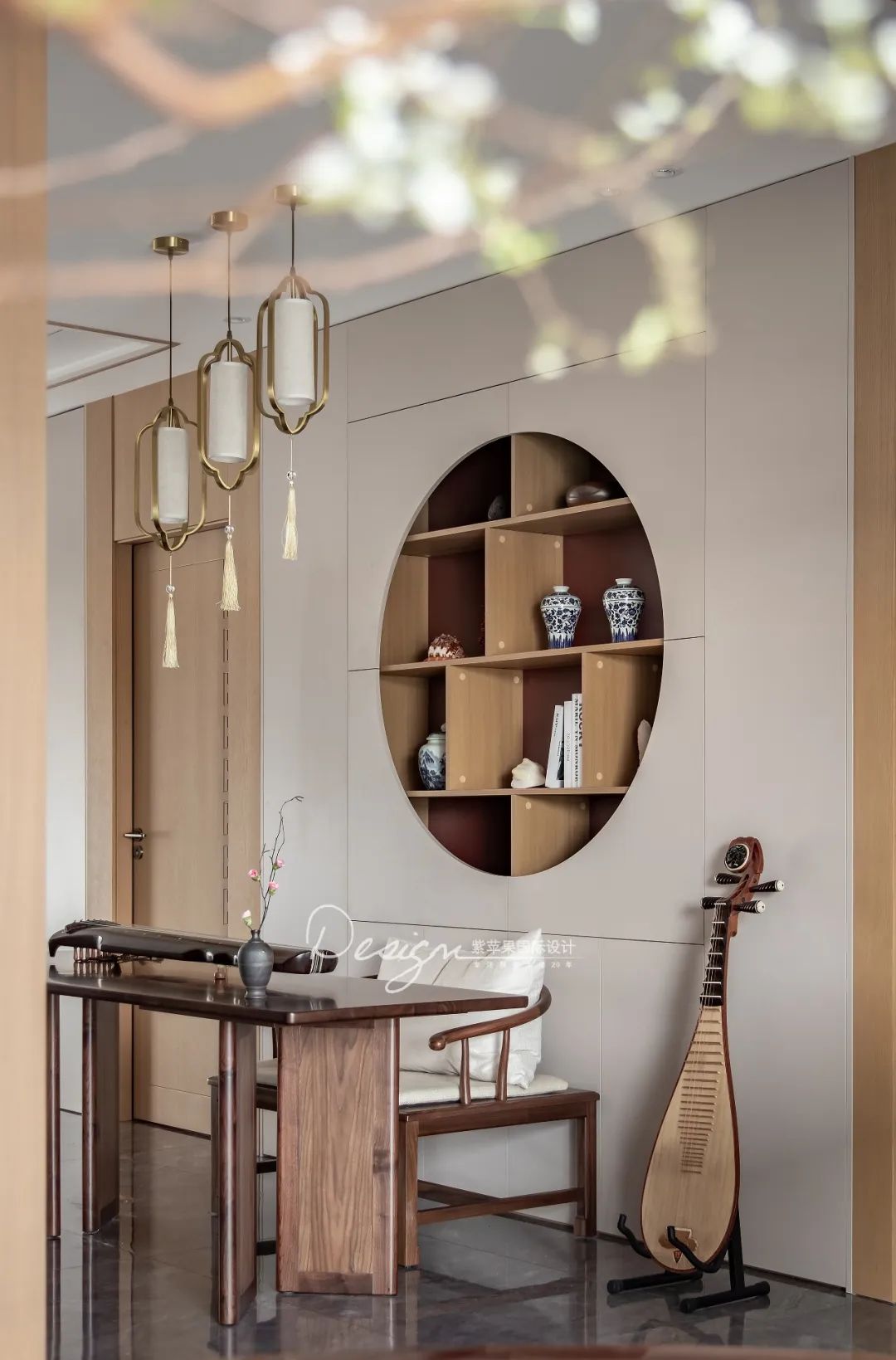 琴韵新中式,雅致福宅的设计魅力丨紫苹果装饰集团-37