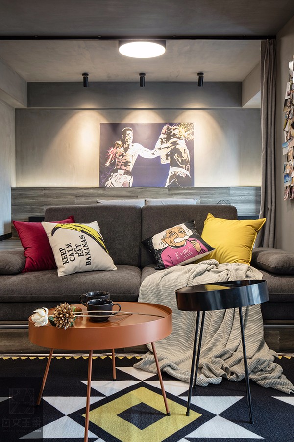 白文玉景设计团队打造 89㎡炫酷黑色工业风住宅-17