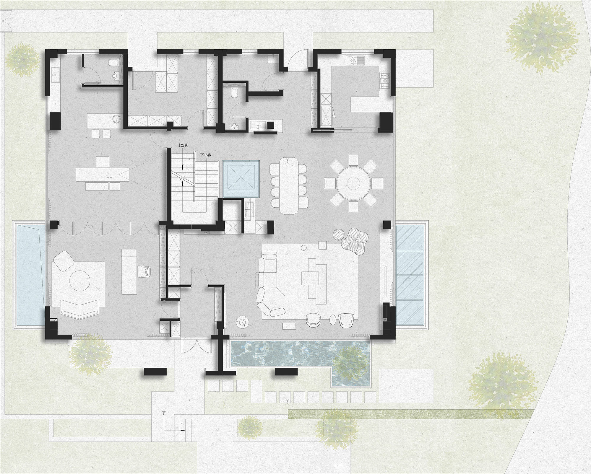 坡地上的家，别墅豪宅丨中国苏州丨李亚芹-101
