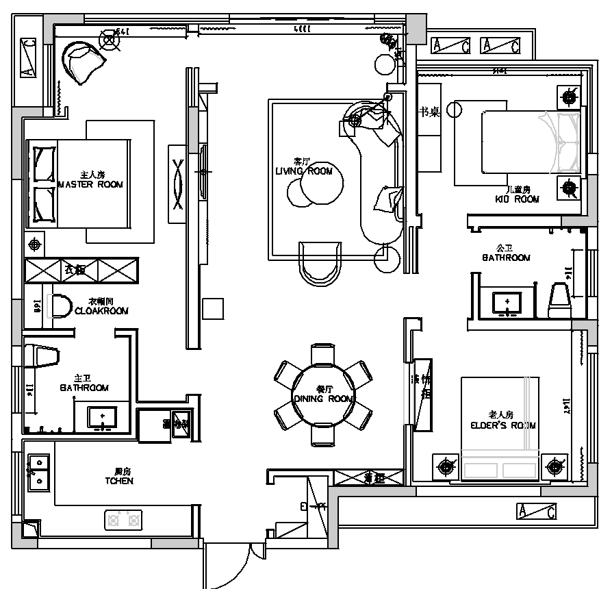 辰溪紫辰府样板房 B 户型丨中国怀化丨湖南纱纱优家空间设计有限公司-52