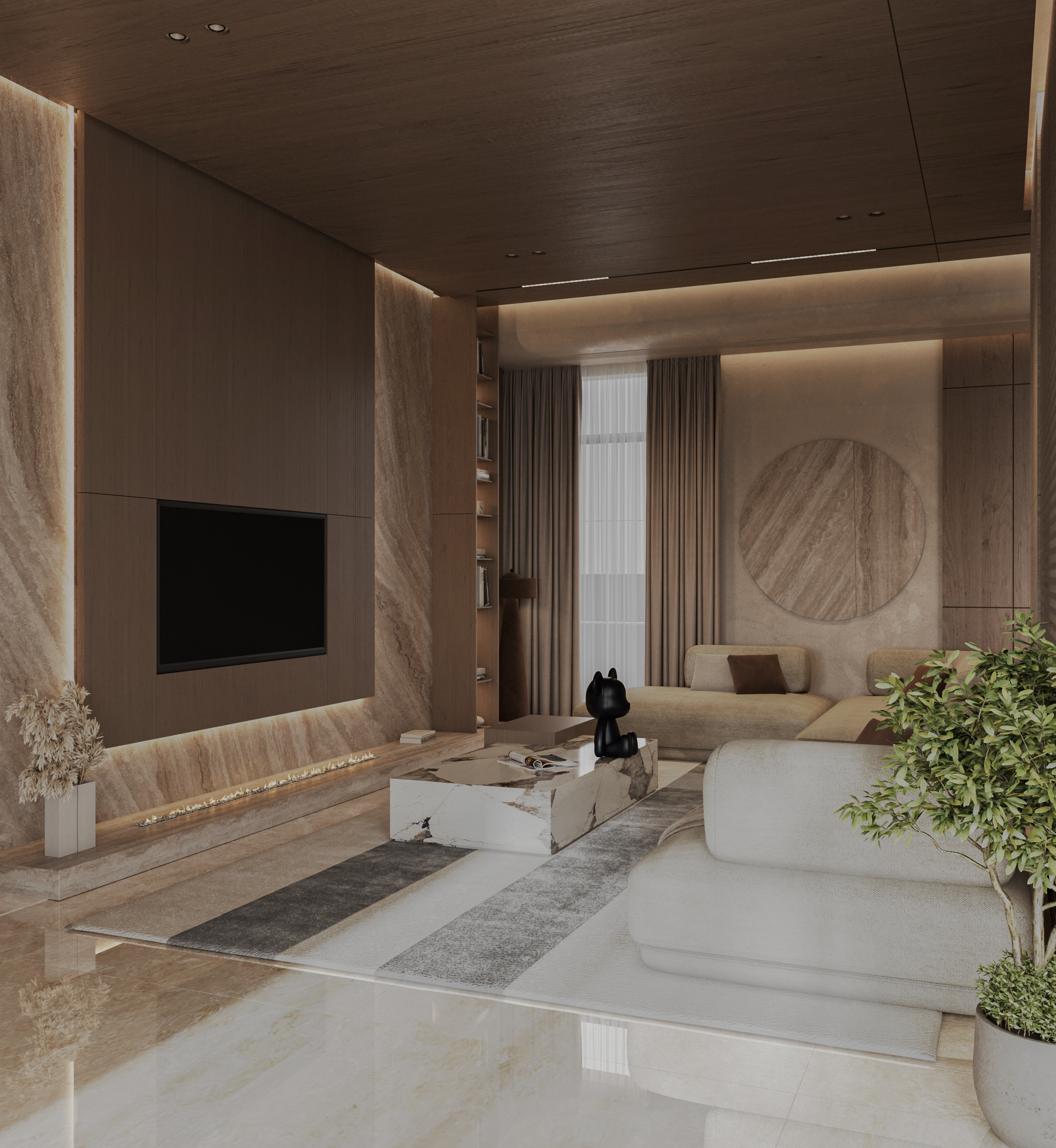 迪拜客厅室内设计丨阿联酋迪拜-7