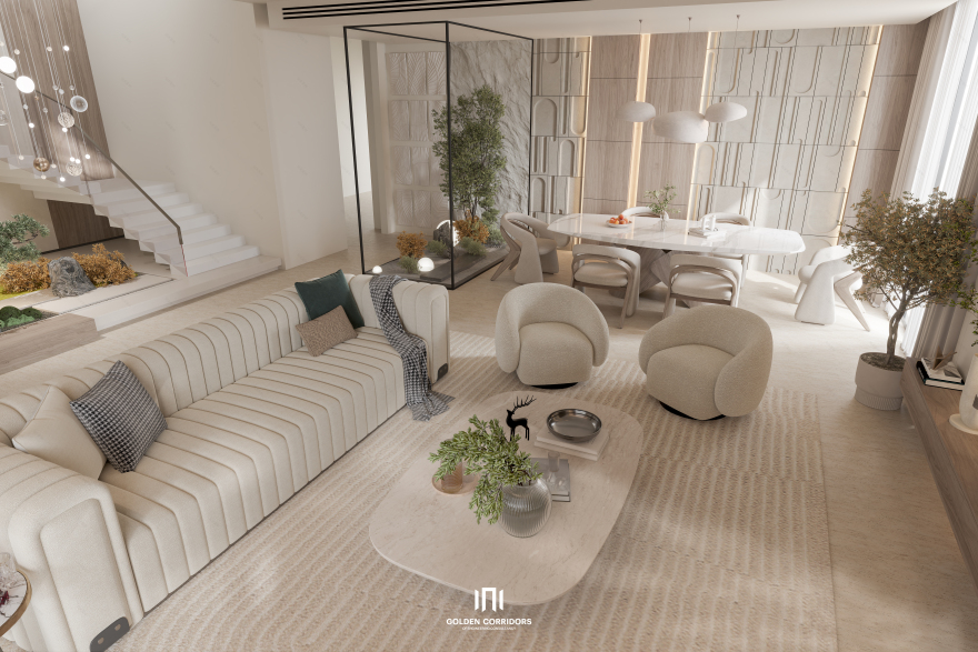 利雅得豪华别墅现代宁静精致室内设计项目丨沙特阿拉伯利雅得-18