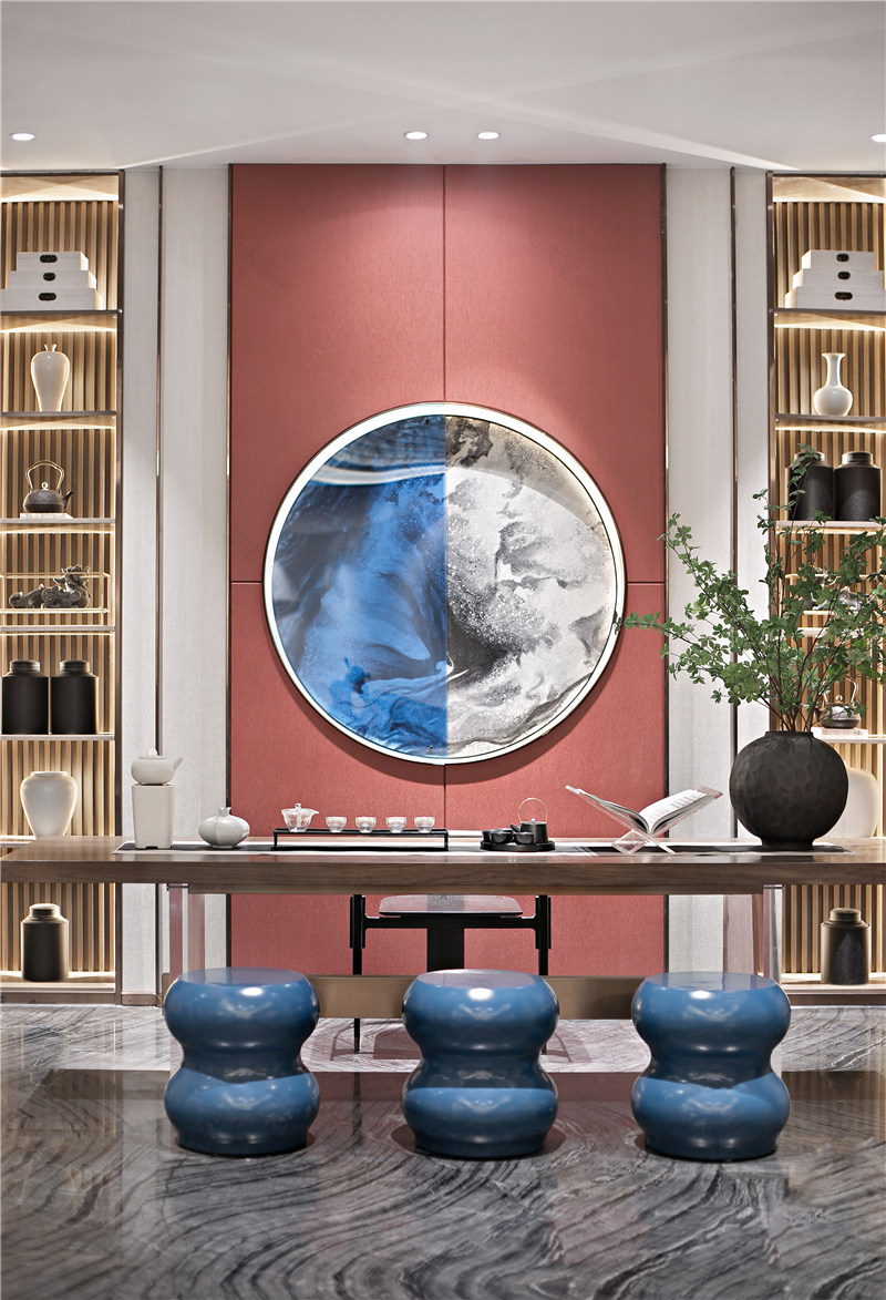 净水云端 | 优雅东方美学融入销售中心设计-58
