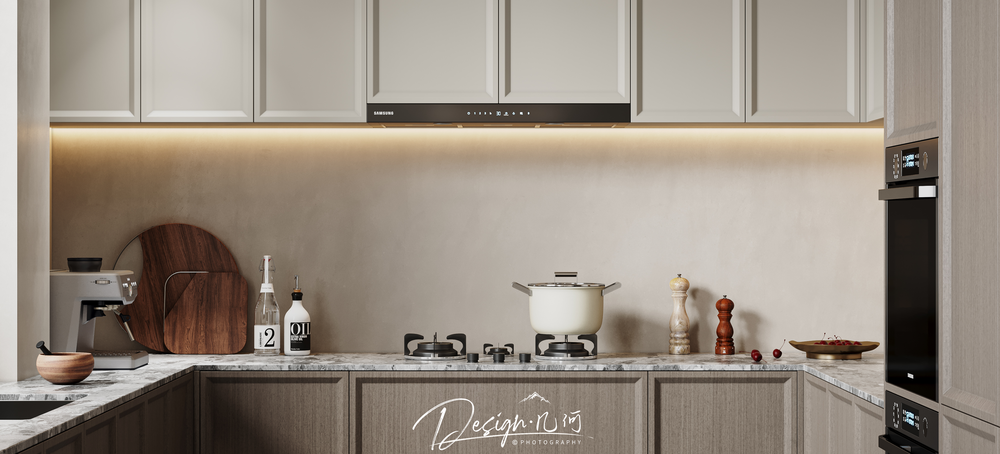 几何空间视觉表现 | 琥珀山庄法式客餐厅-12