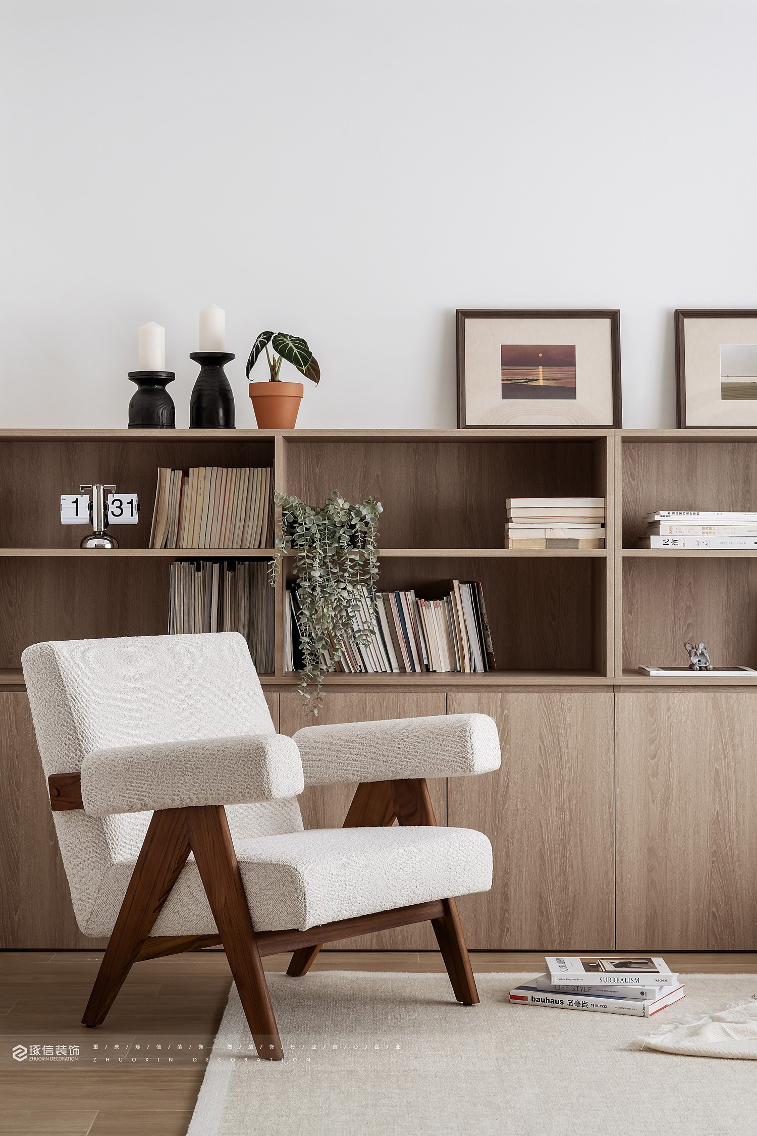 海月平湖现代原木混搭风设计丨中国重庆丨琢信装饰-5