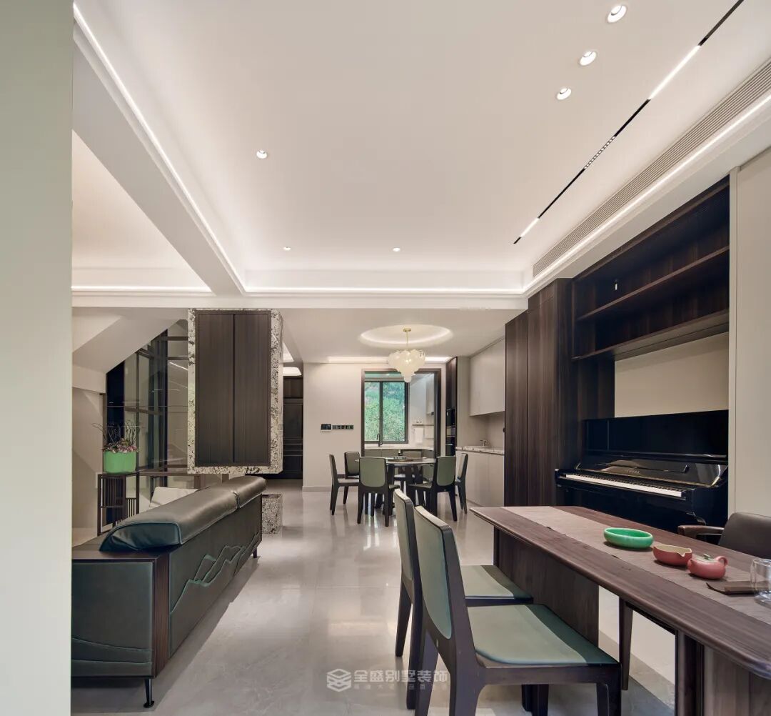 360㎡现代风|市心府：木中藏雅，无序藏奢-26