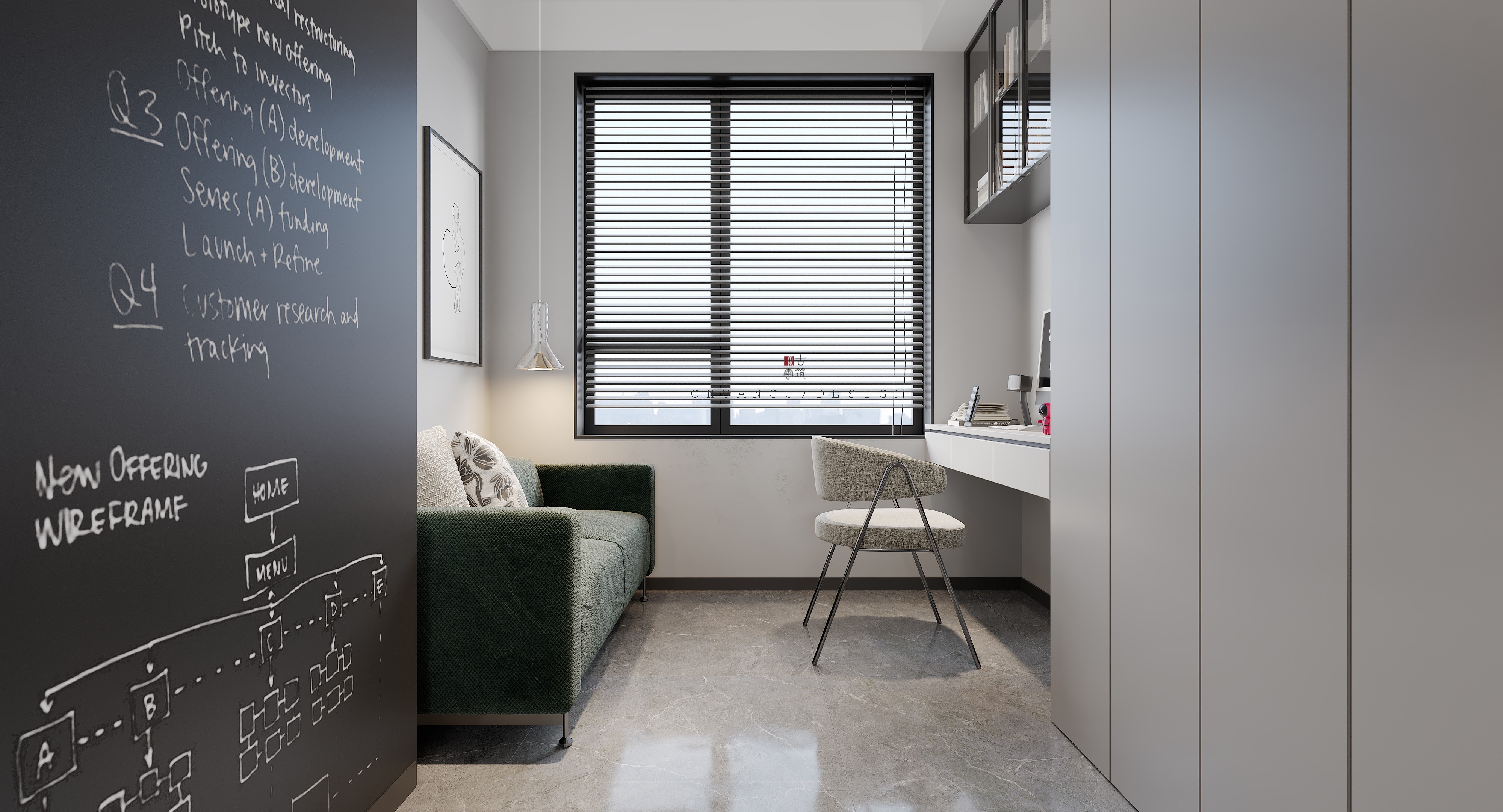 川古云筑丨现代无主灯案例丨中国郑州丨川古云筑空间设计-17