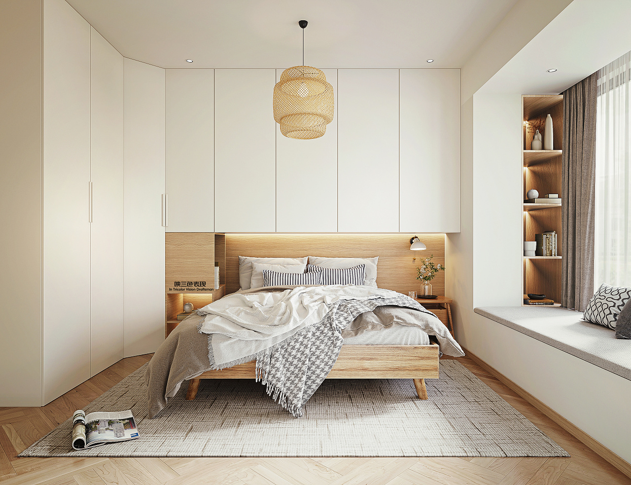 原木温韵——in-Tricolor 北欧风家居设计-14