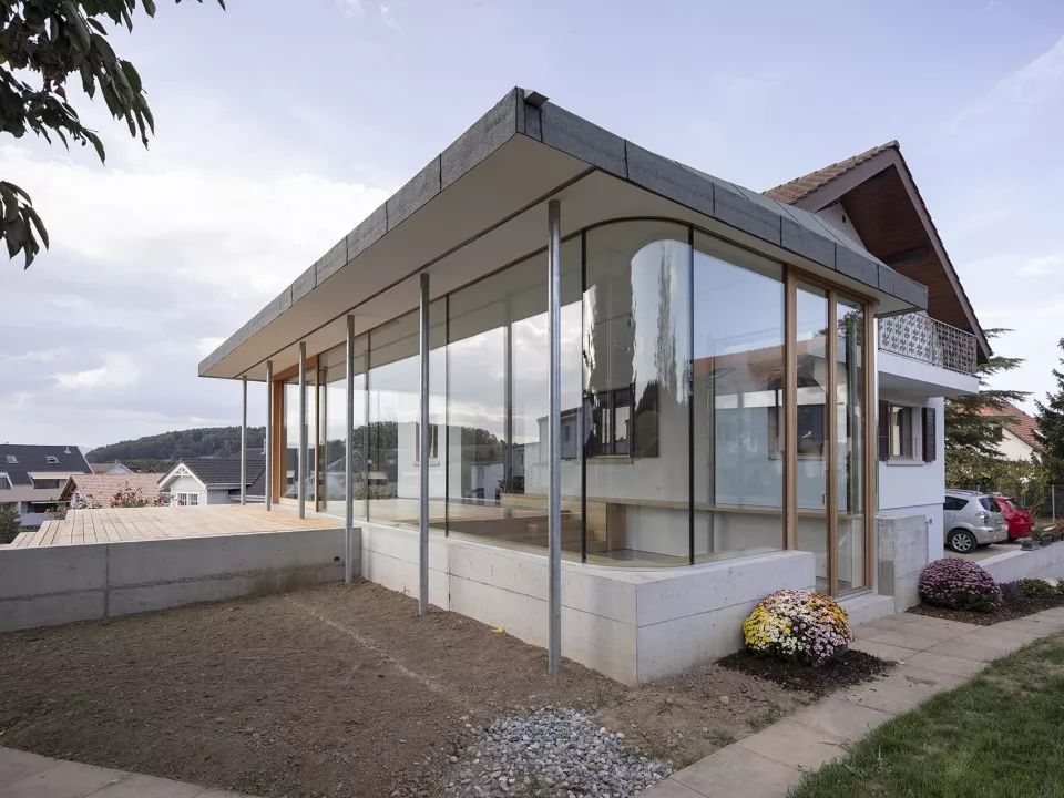 瑞士郊区扩建别墅，绿意环绕的阳光花房-9