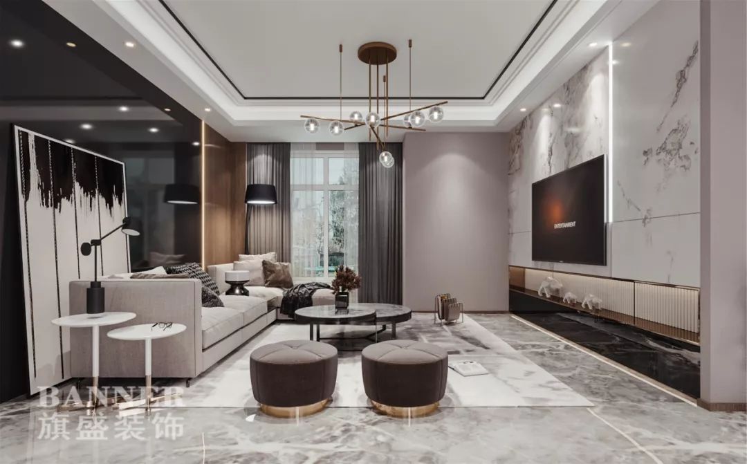 曲江观邸现代轻奢风，陈蕊曦打造不一样的轻奢生活-15