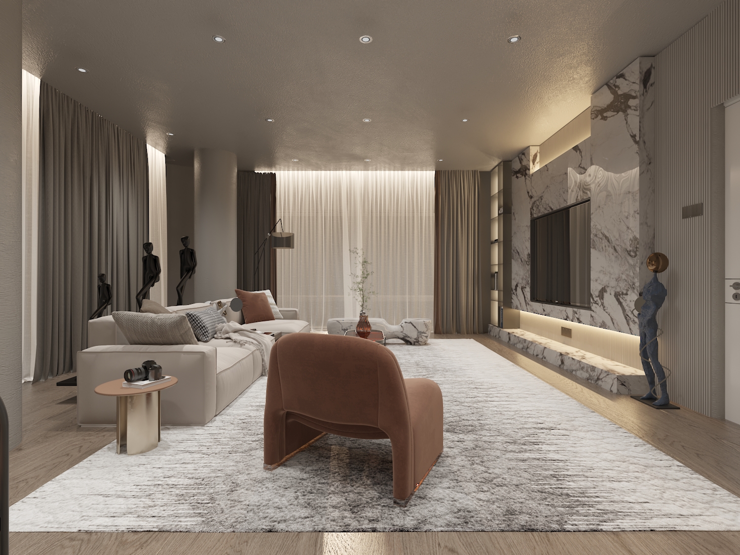 Living Room Design  Modern Elegance-6