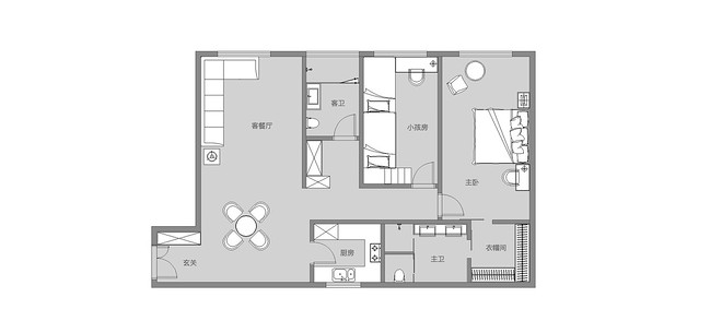 29万元二居106平米装修案例丨匠维设计-13