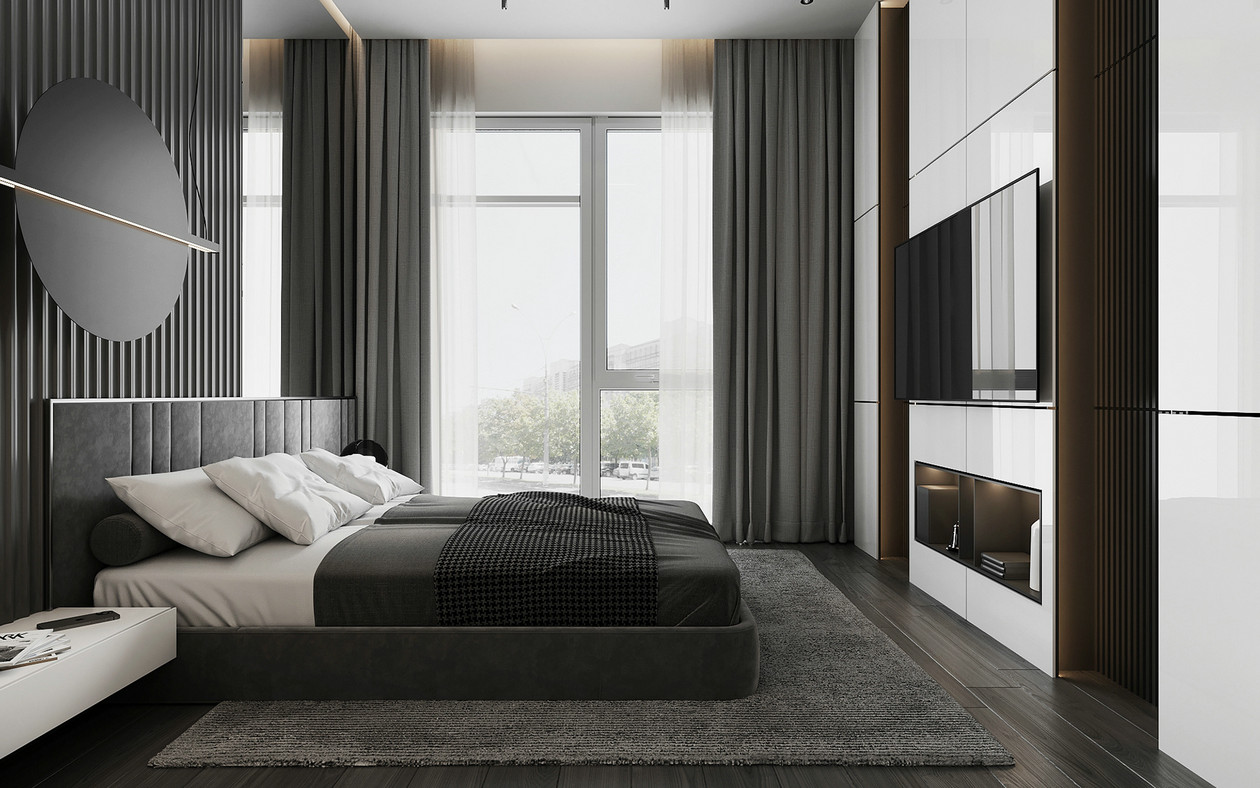高级灰色系公寓设计 超高级！-16