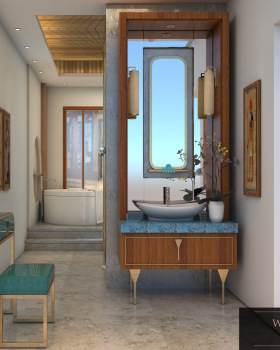 modern Pharaonic hotel bedroom design