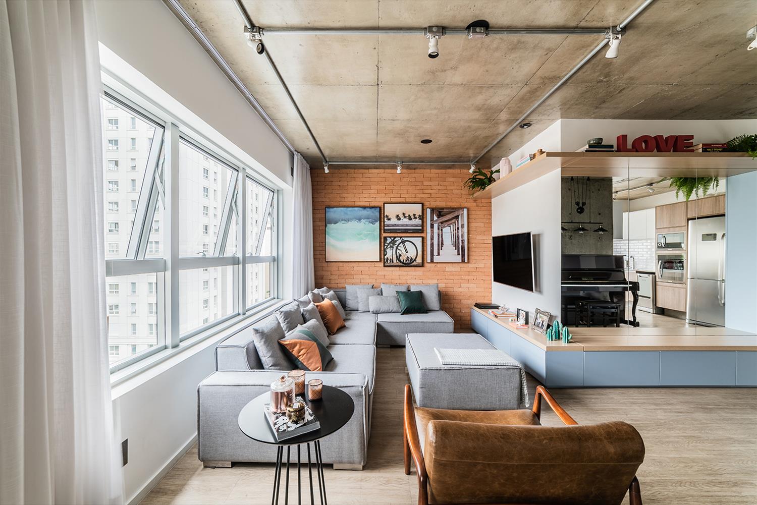 巴西 SP 公寓 | 工业风格与音乐元素的完美结合-7