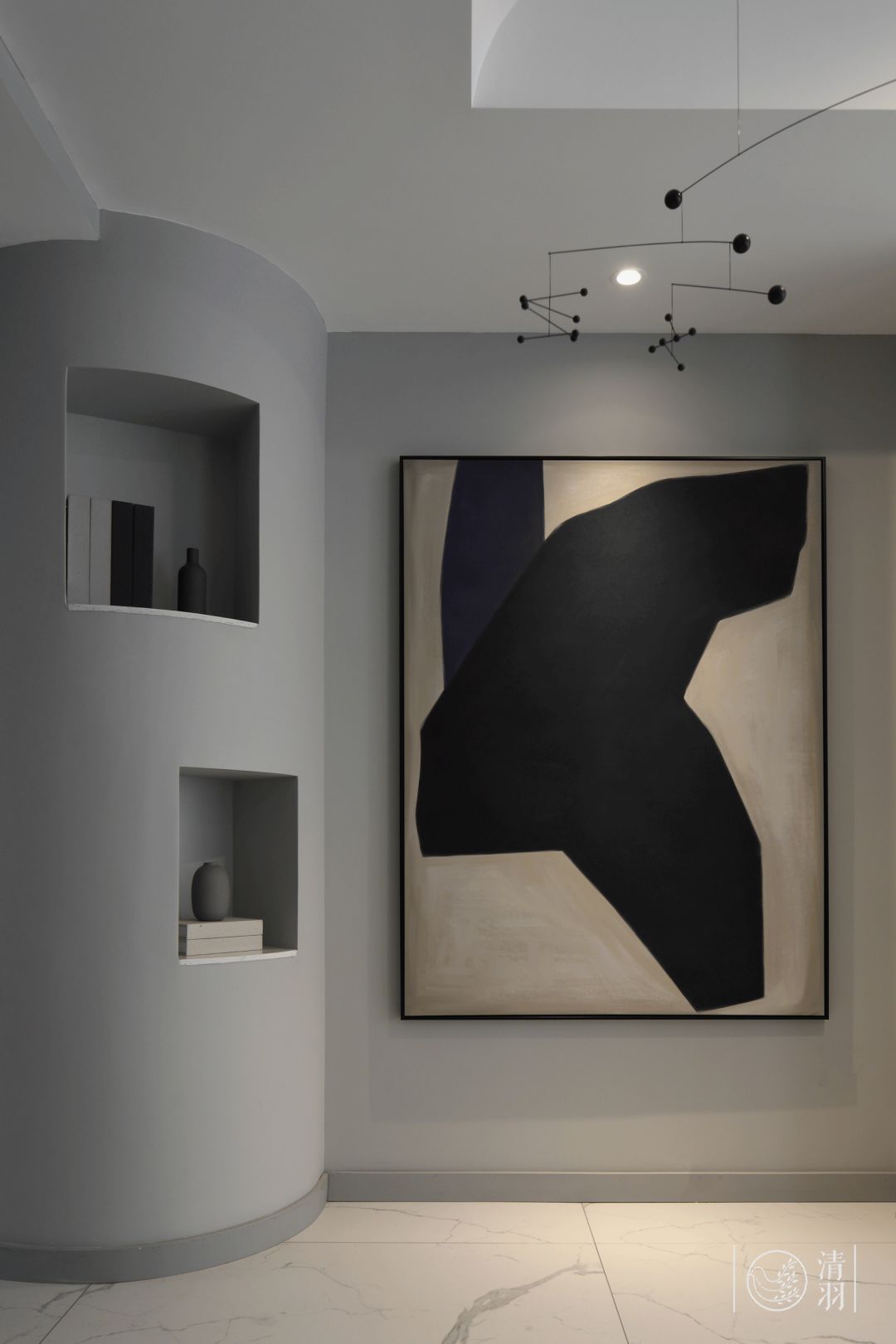 幸福诠释家的温暖——现代精致四口之家设计-43