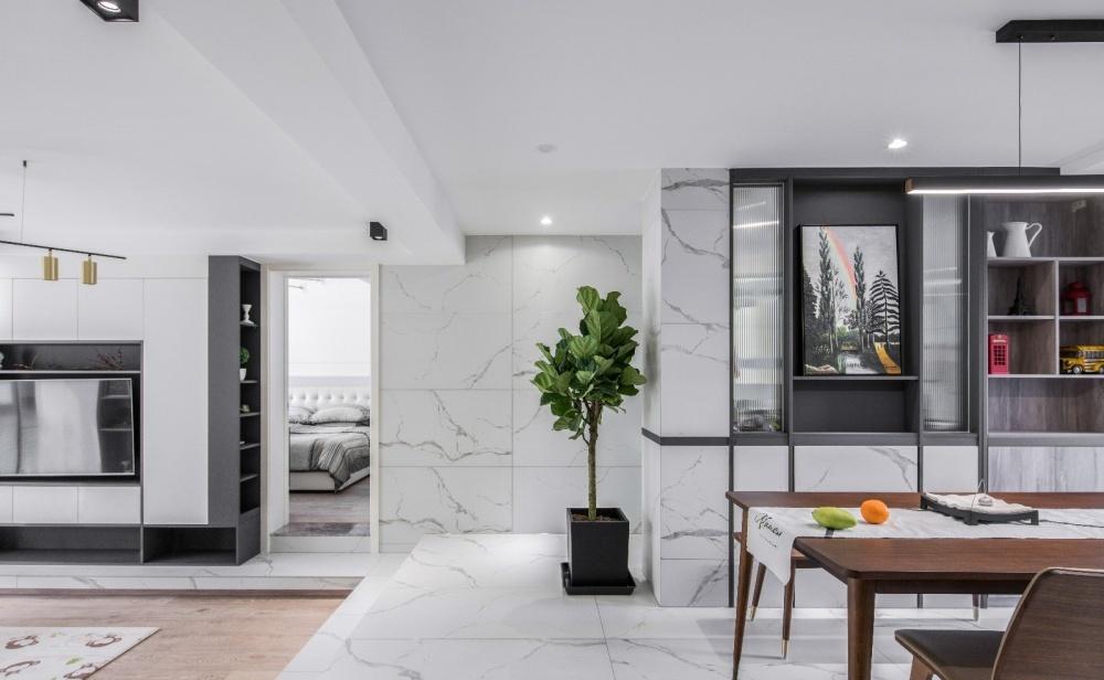 上海谷辰设计 · 110 平下沉式客厅的现代简约生活-23