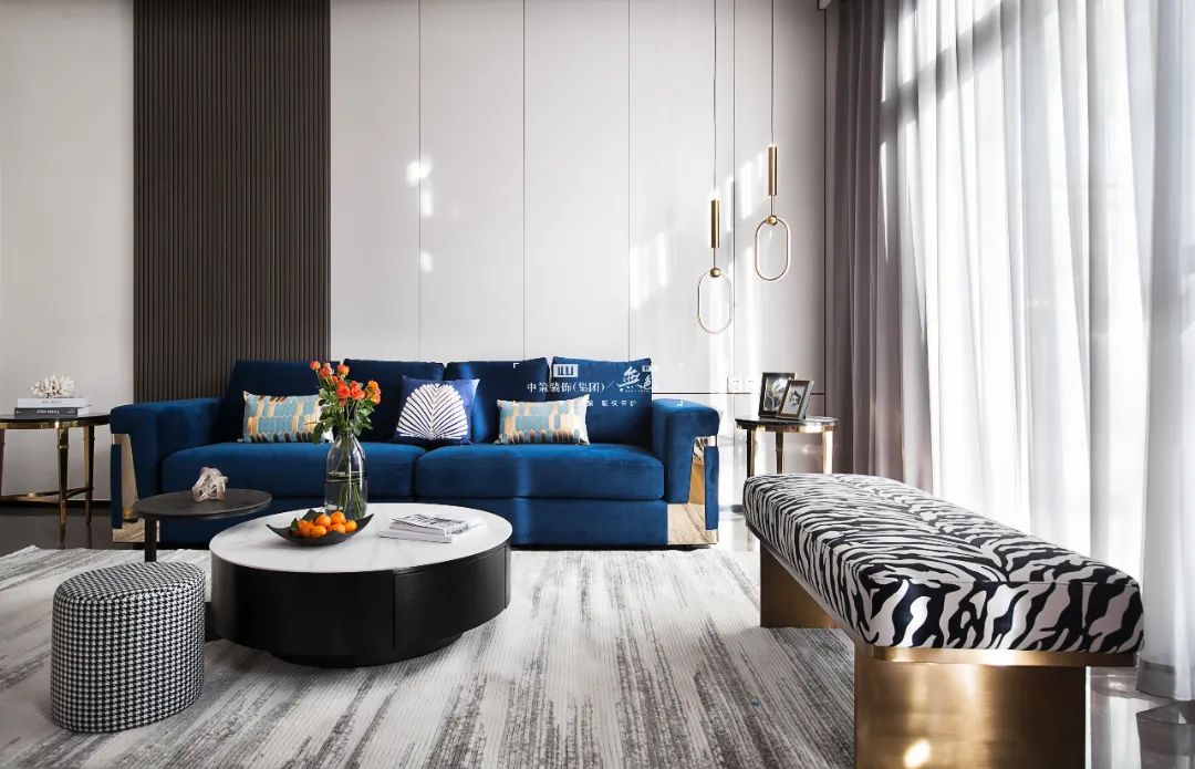 字形意,雍景湾 480㎡现代轻奢别墅装修之美丨中策-13