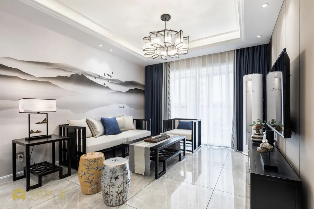 116㎡新中式设计 ▏烟雨入江南 山水如墨染-27