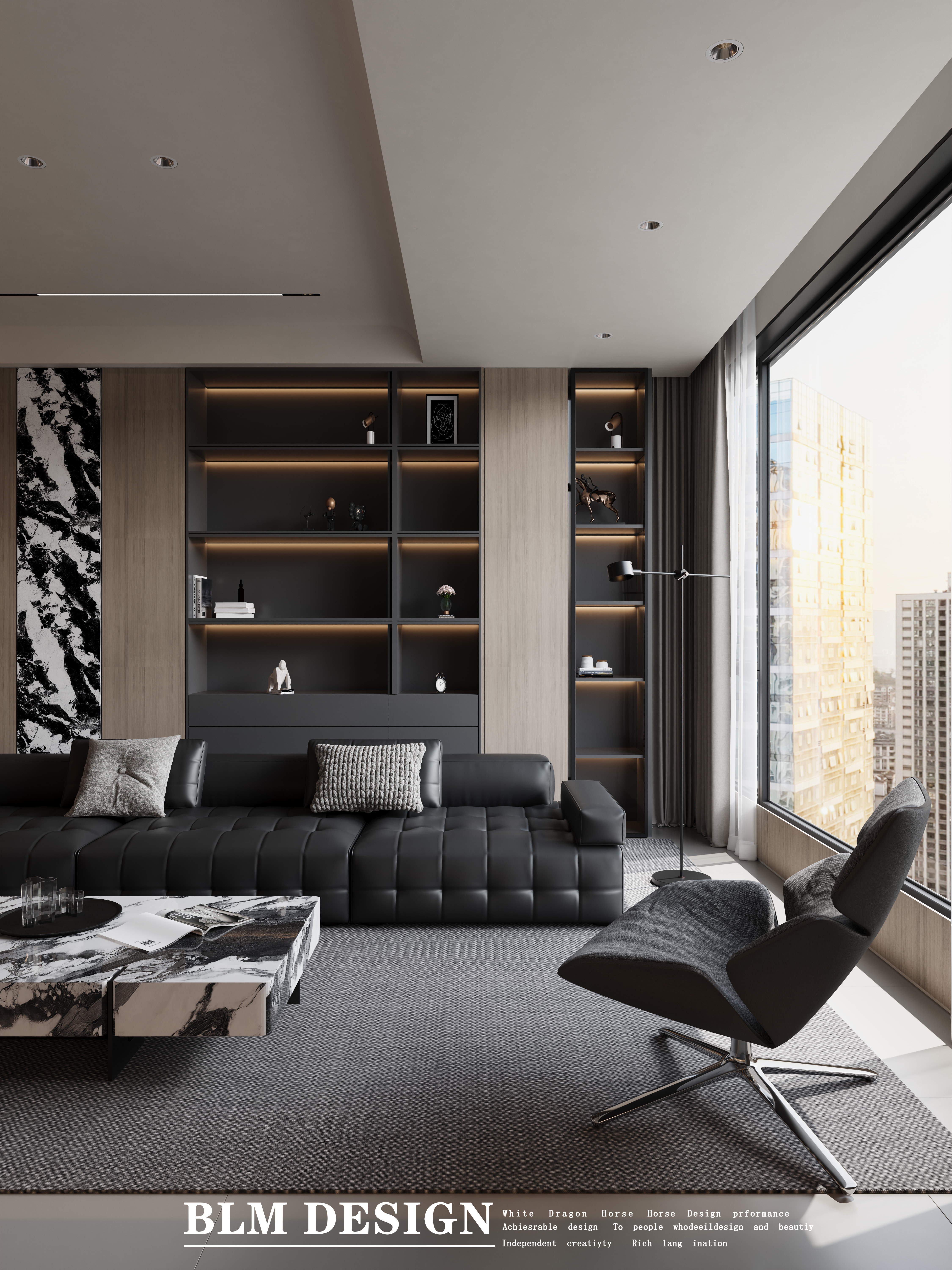 现代轻奢效果图-5