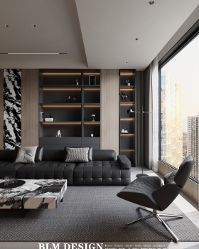 现代轻奢效果图