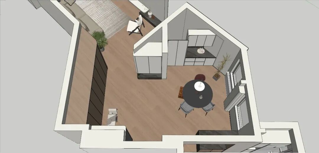 实景作品|梅花山庄168㎡异形空间变通透婚房！-29