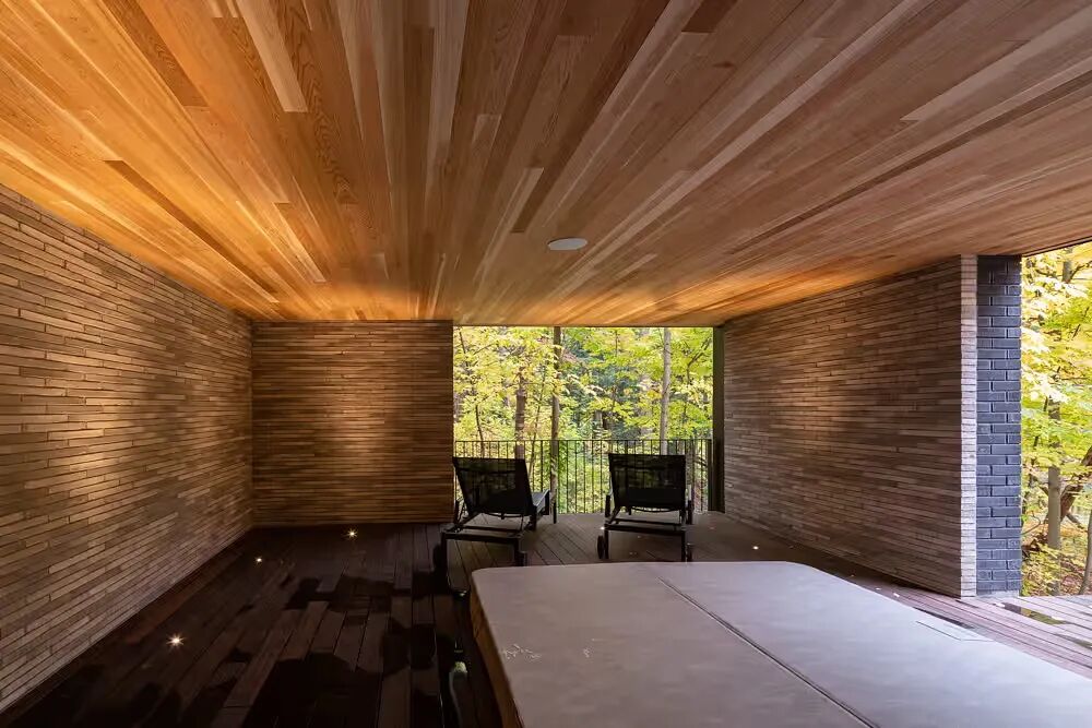 两个掩映在自然中的现代别墅-15