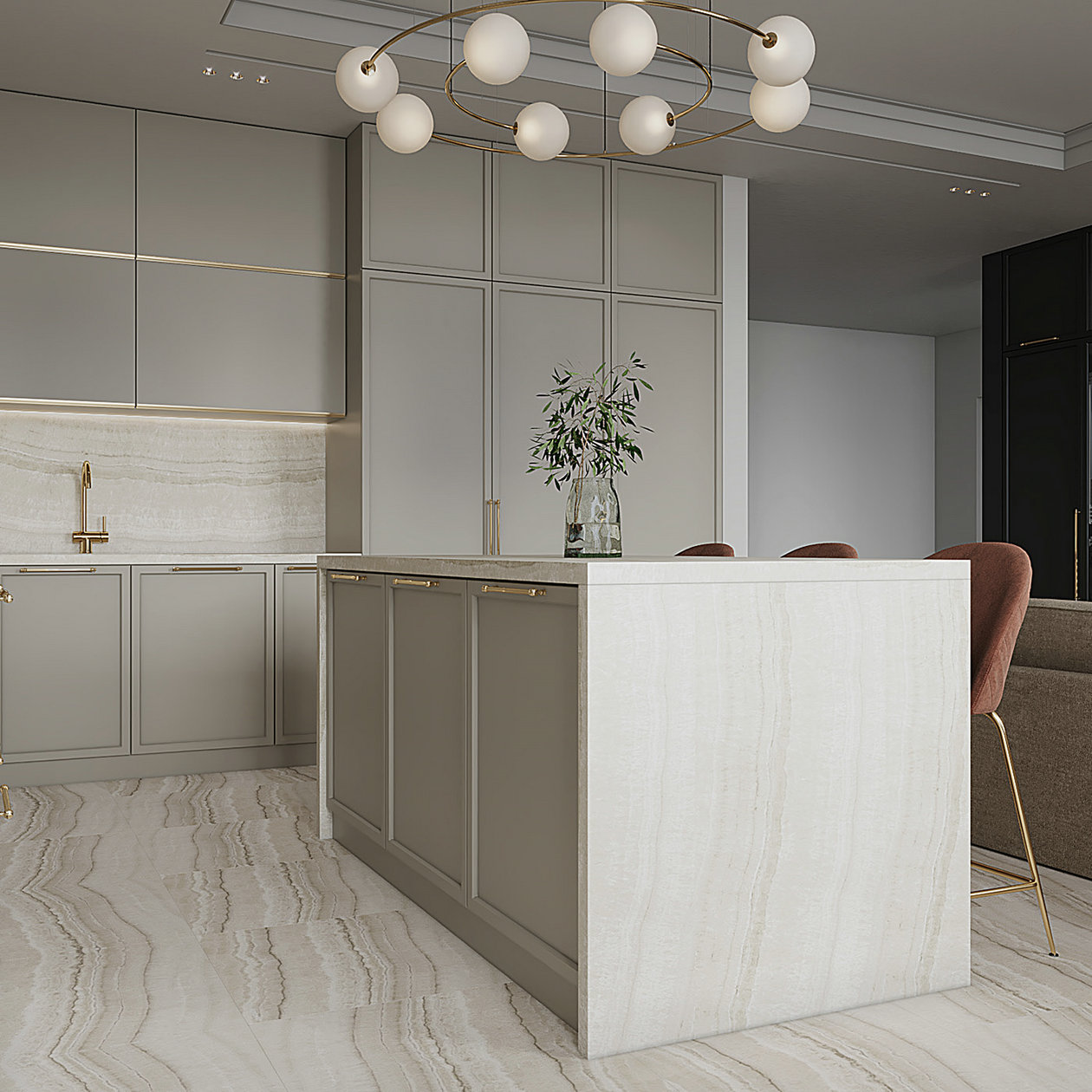 乌克兰基辅浅色系公寓设计-6