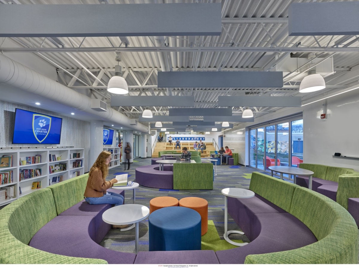 Avon Grove Charter School Collaboratory | 灵活教学空间的新典范-12
