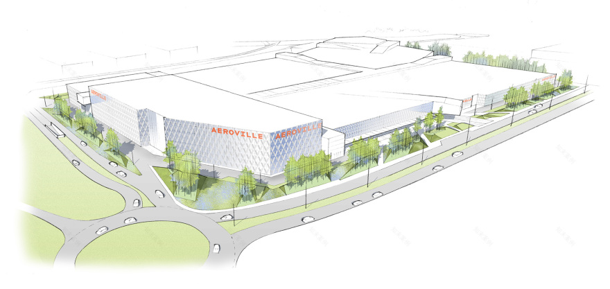 Centre de commerces et de services Aéroville - La Compagnie du Paysage-27
