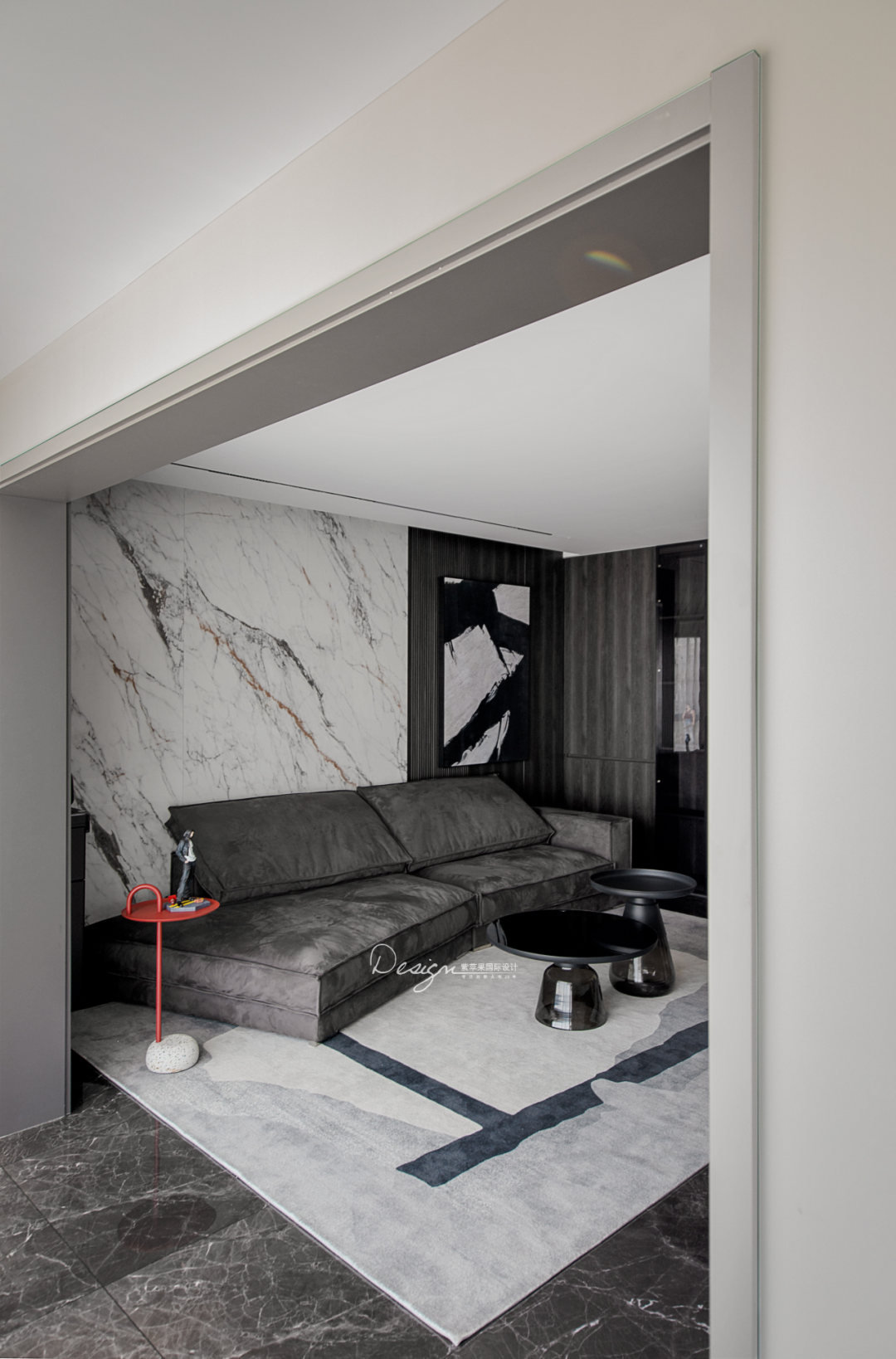 黑白碰撞,拿捏酷飒神秘的格调生活丨紫苹果国际设计-34