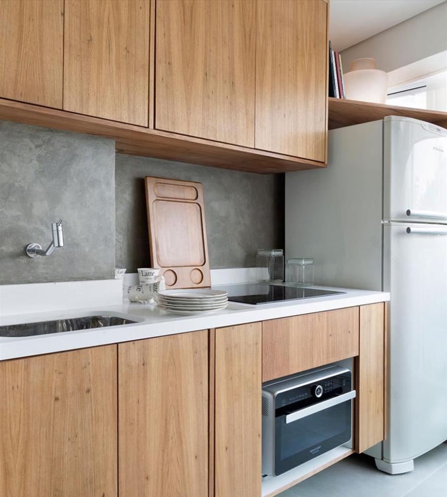 巴西 34 平米公寓的年轻时尚设计-15