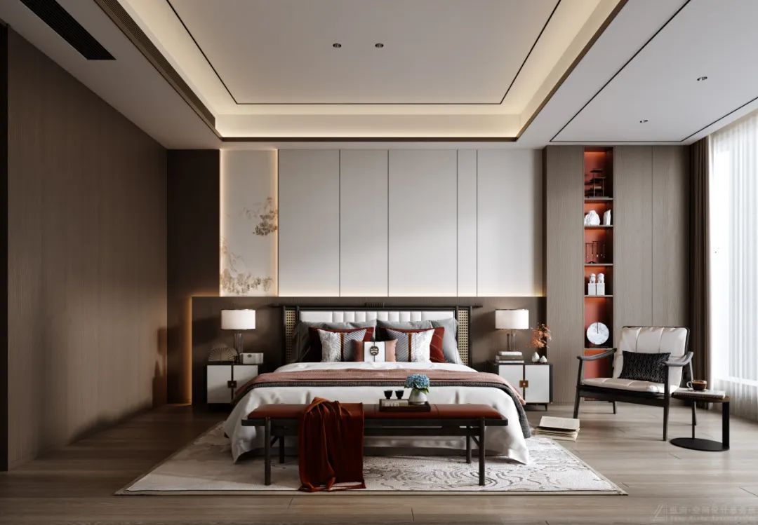 湖南浏阳长兴城 500㎡新中式叠墅丨中国湖南丨纵向·空间设计-20