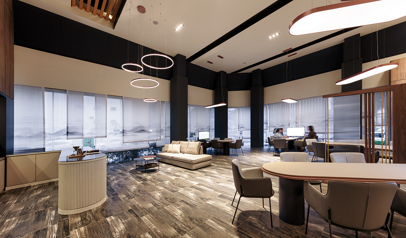 售楼处接待空间设计丨安乔文创 谦品设计-6