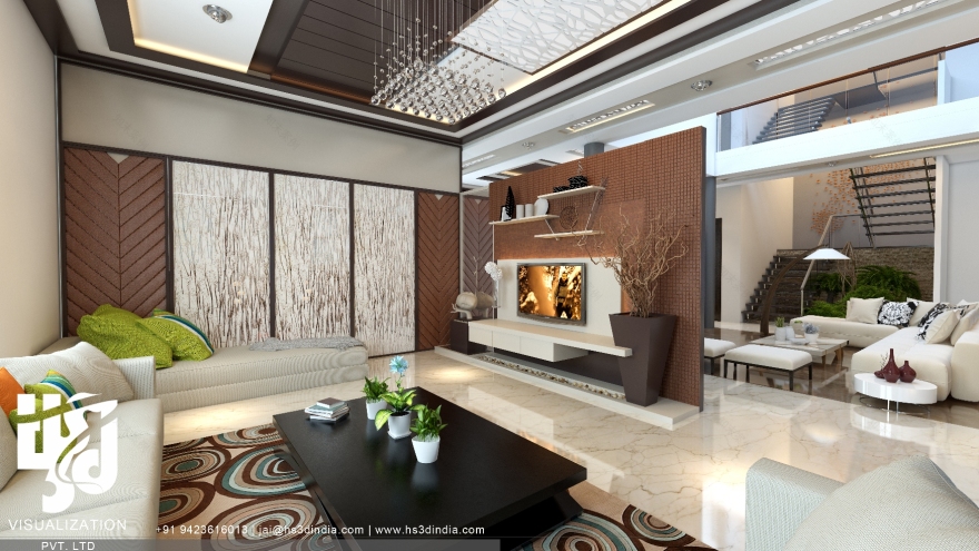 印度 HS3D 打造惊艳住宅室内渲染-41