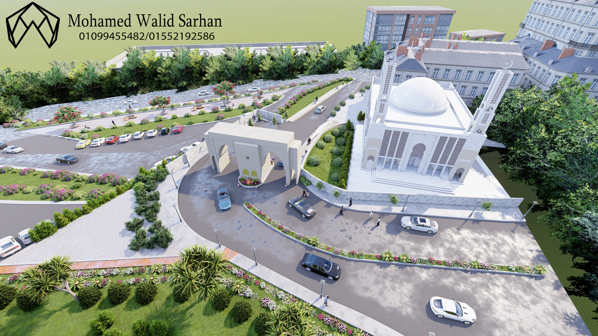 Landscape of a university in Jordan-19