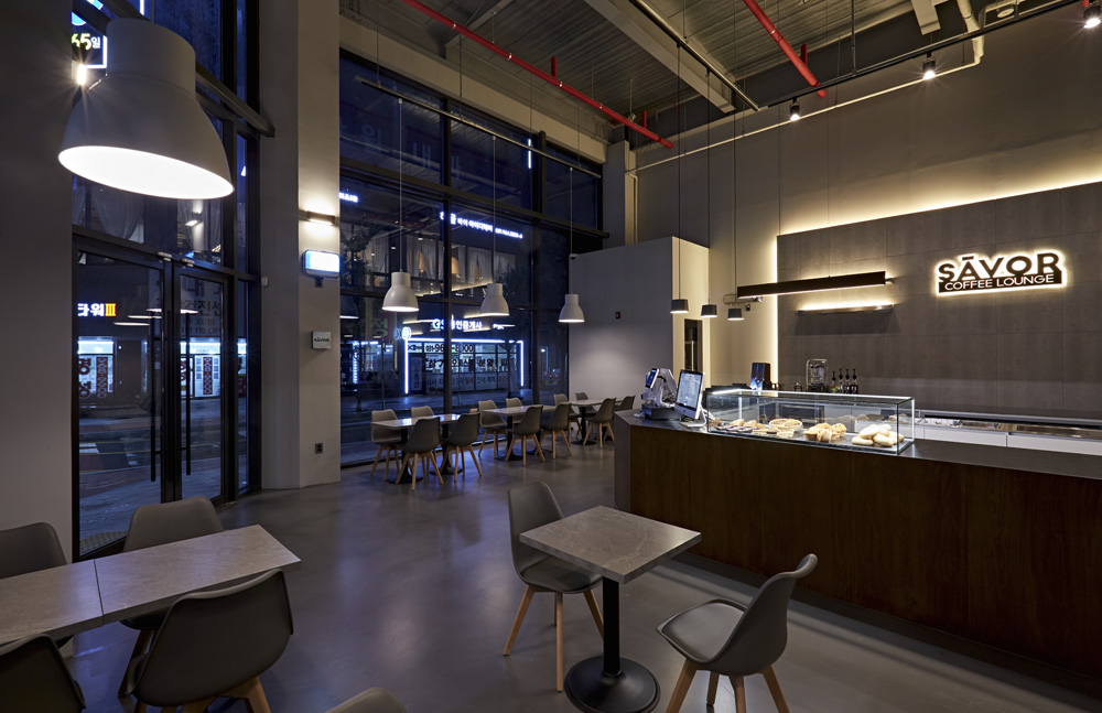 首尔 34 坪现代风格咖啡厅设计-7