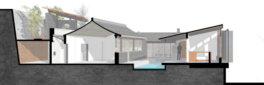 长城脚下“侧漏”的院落 | 巧妙应对用地难题-29