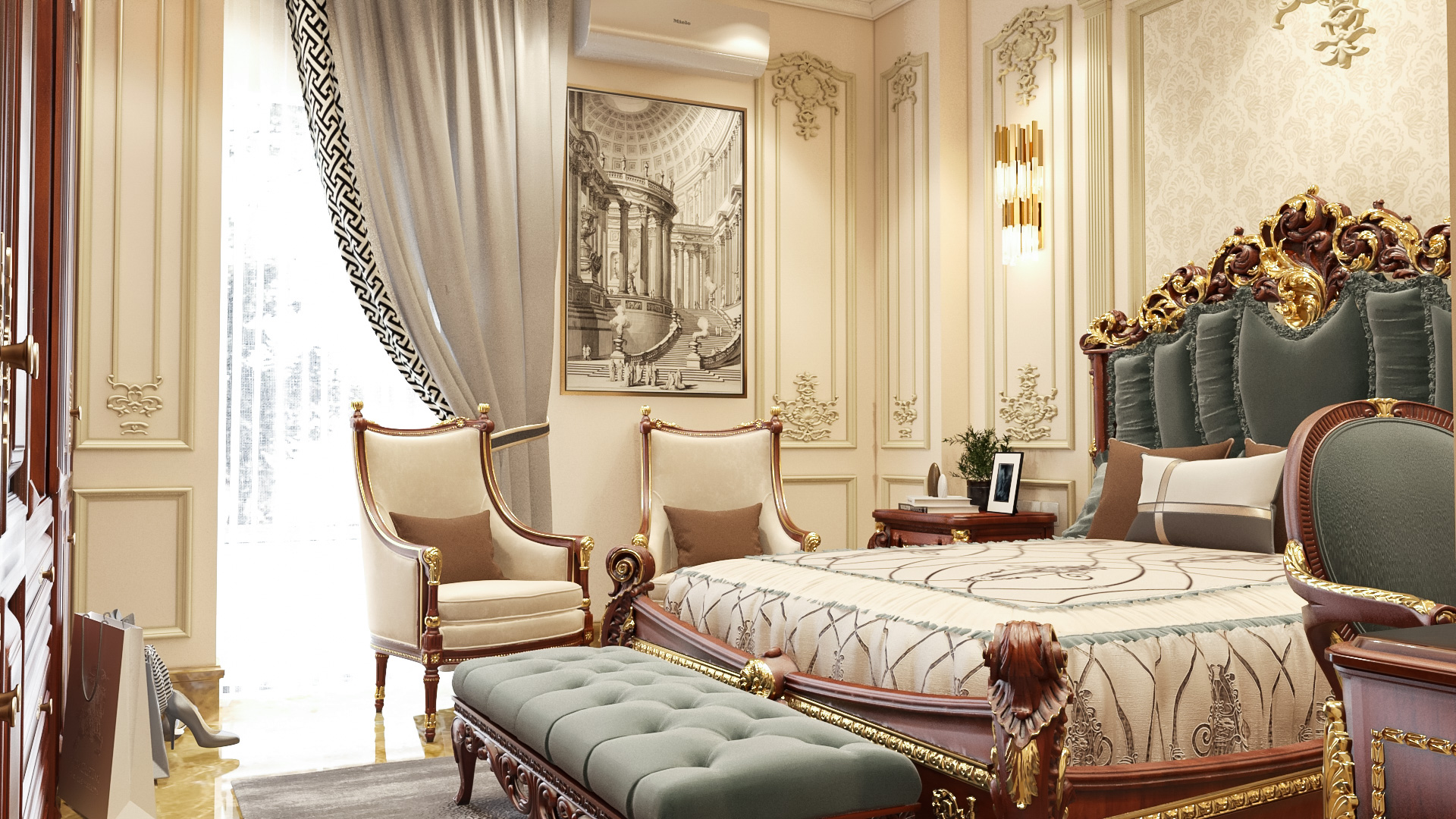 luxury classic bedroom-1