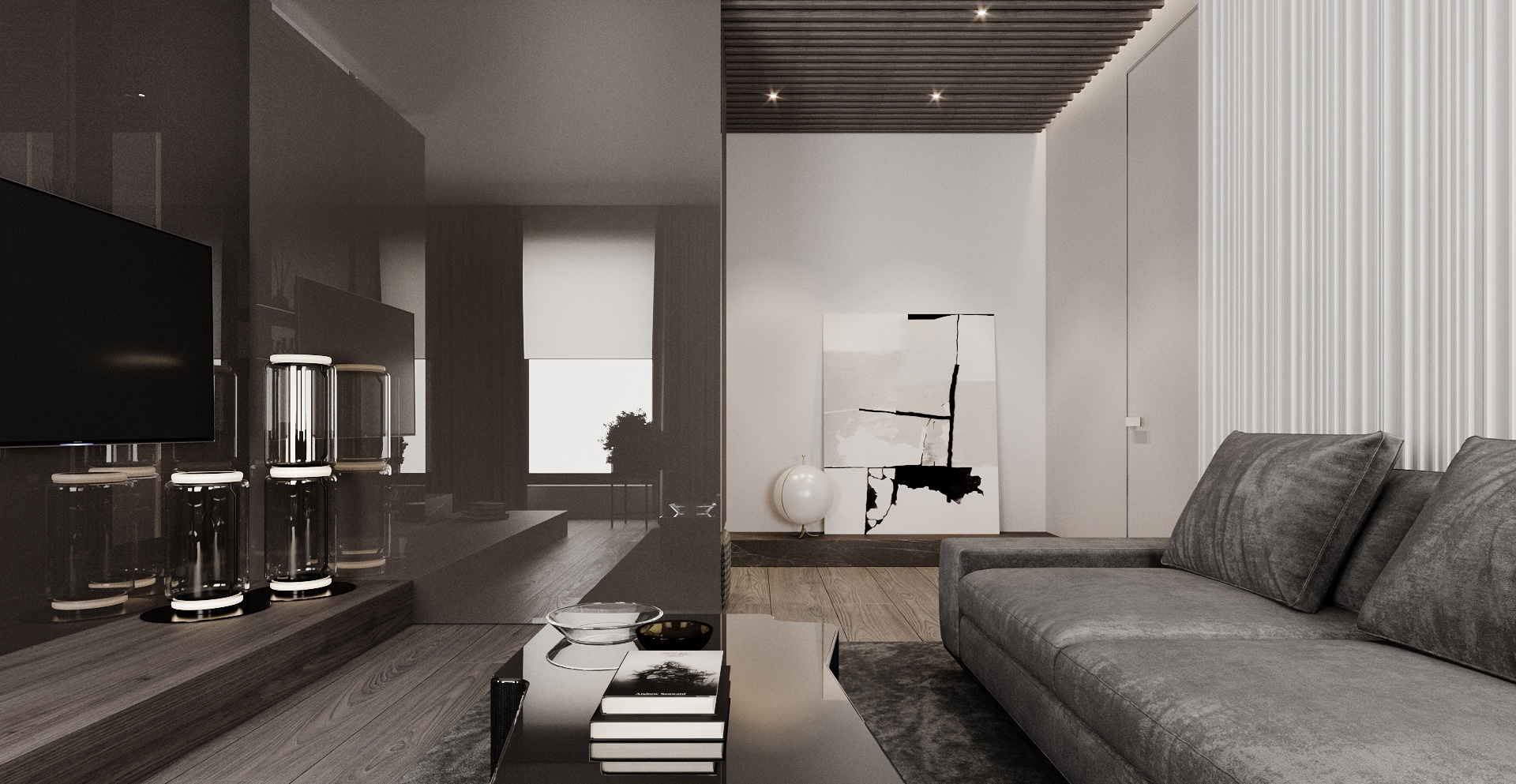 115平 现代极简空间设计！-3