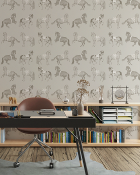 Lusitano. Hand drawn wallpaper design