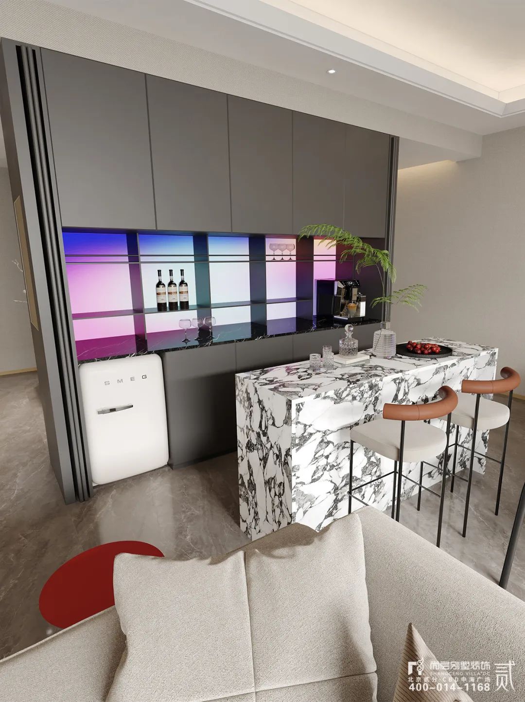 中国府 x 尚层作品 | 90后帅哥独享的178㎡现代大平层，用软装为家注入灵魂！-16