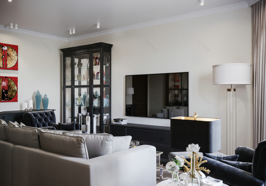 现代简约美式风 高级深色设计-18