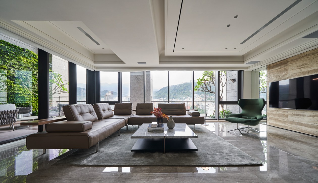 自然生活的浪漫 - 现代质感极简大平层-1